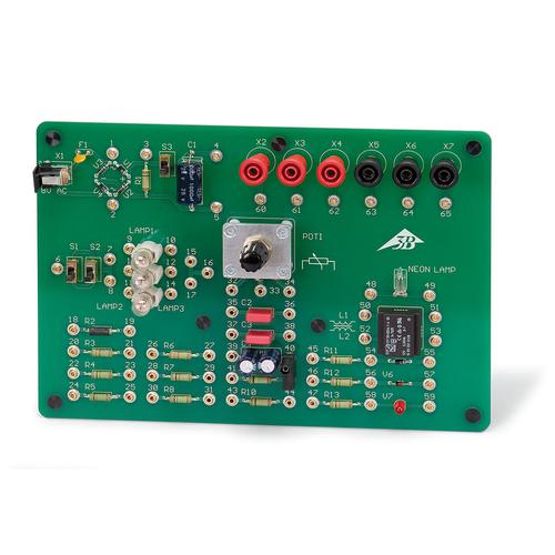 Basic Experiment Board (230 V, 50/60 Hz), 1000573 [U11380-230], 플러그인 부품 시스템