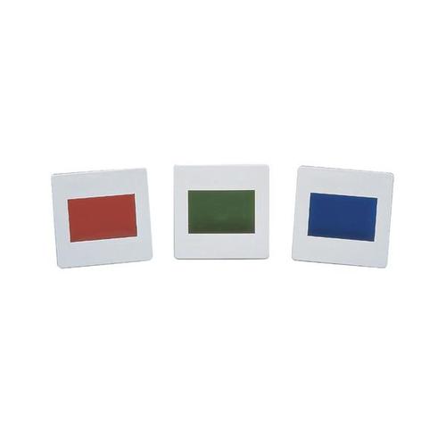 Set of 3 Colour Filters, Primary Colours, 1003185 [U21878], 조리개, 분광기 및 필터