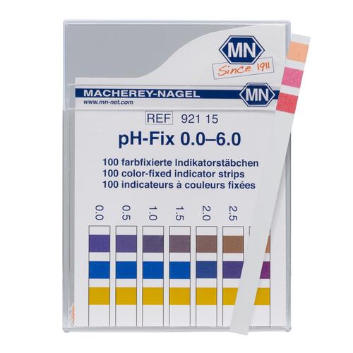 pH - Indicator Test Sticks, pH 0-6, 1003795 [W11724], 수소이온농도 및 시험지