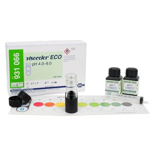 VISOCOLOR® ECO Test pH 4.0 - 9.0, 1021132 [W12866], 환경과학 실험