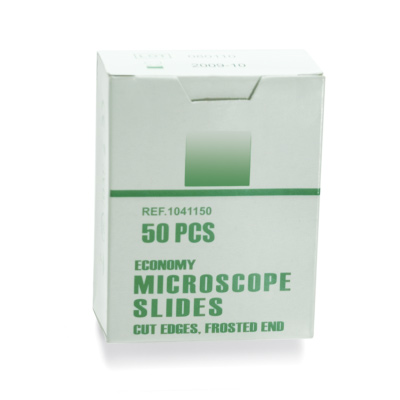 Microscopic Slides, Cut Edges, 1005082 [W16158], 현미경 슬라이드 박스