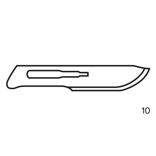 Scalpel Blades, Size 10, 1008932 [W16173], 해부도구