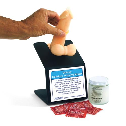 Deluxe Circumcised Condom Training Model, Light, 1005560 [W43001], 콘돔 트레이너